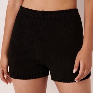 Black Sherpa lounge and sleep shorts brand new never worn